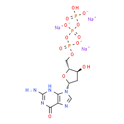 ChemSpider 2D Image | dGTP | C10H13N5Na3O13P3