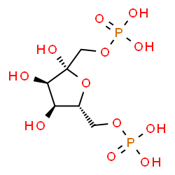 ChemSpider 2D Image | 1,6-Di-O-phosphono-beta-D-psicofuranose | C6H14O12P2