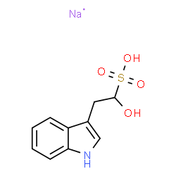ChemSpider 2D Image | 1H-Indole-3-ethanesulfonic acid, alpha-hydroxy-, sodium salt (1:1) | C10H11NNaO4S
