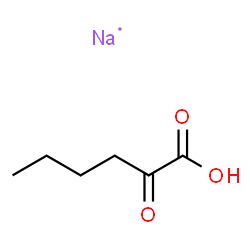 ChemSpider 2D Image | Hexanoic acid, 2-oxo-, sodium salt (1:1) | C6H10NaO3