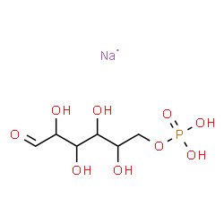 ChemSpider 2D Image | Hexose, 6-(dihydrogen phosphate), sodium salt (1:1) | C6H13NaO9P