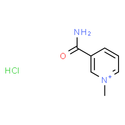 ChemSpider 2D Image | Pyridinium, 3-(aminocarbonyl)-1-methyl-, hydrochloride (1:1) | C7H10ClN2O