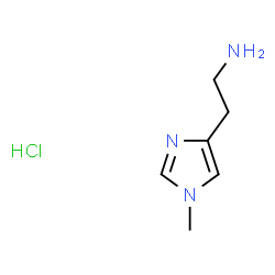 ChemSpider 2D Image | 2-(1-methyl-1H-imidazol-4-yl)ethan-1-amine hydrochloride | C6H12ClN3
