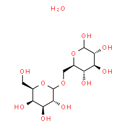 ChemSpider 2D Image | 6-O-D-Galactopyranosyl-D-glucopyranose hydrate (1:1) | C12H24O12