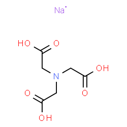 ChemSpider 2D Image | Glycine, N,N-bis(carboxymethyl)-, sodium salt (1:1) | C6H9NNaO6