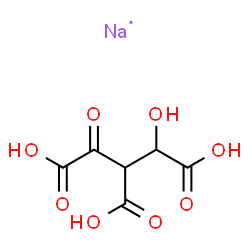ChemSpider 2D Image | 2-Pentulosaric acid, 3-carboxy-3-deoxy-, sodium salt (1:1) | C6H6NaO8