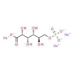 ChemSpider 2D Image | 6-phosphogluconic acid trisodium salt | C6H10Na3O10P