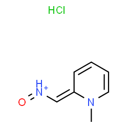 ChemSpider 2D Image | Methanaminium, 1-(1-methyl-2(1H)-pyridinylidene)-N-oxo-, (E)-, hydrochloride (1:1) | C7H10ClN2O
