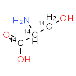 ChemSpider 2D Image | (~14~C_3_)Serine | 14C3H7NO3