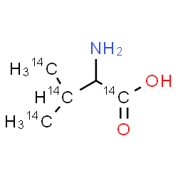 ChemSpider 2D Image | (1,3,4,4'-~14~C_4_)Valine | C14C4H11NO2