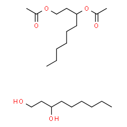 ChemSpider 2D Image | 1,3-Nonanediyl diacetate - 1,3-nonanediol (1:1) | C22H44O6