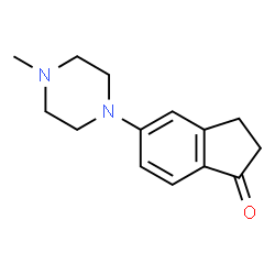 ChemSpider 2D Image | 5-(4-Methyl-1-piperazinyl)-1-indanone | C14H18N2O