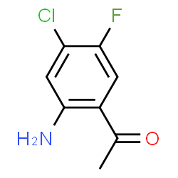 ChemSpider 2D Image | 1-(2-Amino-4-chloro-5-fluorophenyl)ethanone | C8H7ClFNO