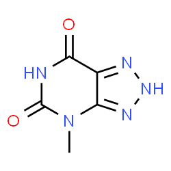 ChemSpider 2D Image | 4-Methyl-2H-[1,2,3]triazolo[4,5-d]pyrimidine-5,7(4H,6H)-dione | C5H5N5O2