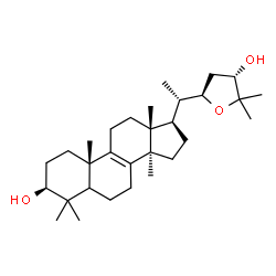 ChemSpider 2D Image | (3beta,5xi,22R,24S)-22,25-Epoxylanost-8-ene-3,24-diol | C30H50O3