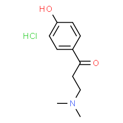ChemSpider 2D Image | 3-(Dimethylamino)-1-(4-hydroxyphenyl)propan-1-one hydrochloride | C11H16ClNO2