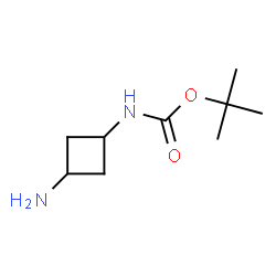 ChemSpider 2D Image | tert-Butyl (3-aminocyclobutyl)carbamate | C9H18N2O2