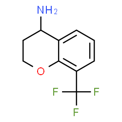 ChemSpider 2D Image | 8-(Trifluoromethyl)-4-chromanamine | C10H10F3NO