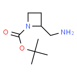 ChemSpider 2D Image | tert-Butyl 2-(aminomethyl)azetidine-1-carboxylate | C9H18N2O2