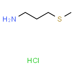 ChemSpider 2D Image | 3-(Methylsulfanyl)-1-propanamine hydrochloride (1:1) | C4H12ClNS