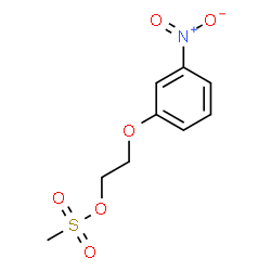 ChemSpider 2D Image | 2-(3-Nitrophenoxy)ethyl methanesulfonate | C9H11NO6S