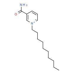 ChemSpider 2D Image | 3-Carbamoyl-1-decylpyridinium | C16H27N2O