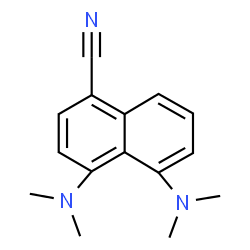 ChemSpider 2D Image | 4,5-Bis(dimethylamino)-1-naphthonitrile | C15H17N3