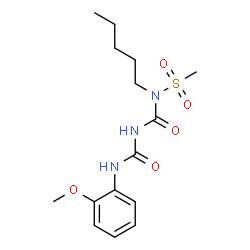 ChemSpider 2D Image | N-{[(2-Methoxyphenyl)carbamoyl]carbamoyl}-N-pentylmethanesulfonamide | C15H23N3O5S