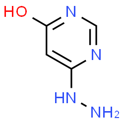 ChemSpider 2D Image | 6-Hydrazinopyrimidin-4-ol | C4H6N4O