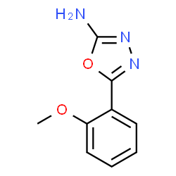 ChemSpider 2D Image | 5-(2-Methoxyphenyl)-1,3,4-oxadiazol-2-amine | C9H9N3O2