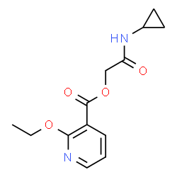 ChemSpider 2D Image | 2-(Cyclopropylamino)-2-oxoethyl 2-ethoxynicotinate | C13H16N2O4