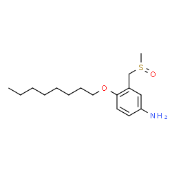 ChemSpider 2D Image | 3-[(Methylsulfinyl)methyl]-4-(octyloxy)aniline | C16H27NO2S