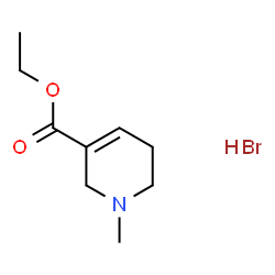 ChemSpider 2D Image | Ethyl 1-methyl-1,2,5,6-tetrahydro-3-pyridinecarboxylate hydrobromide (1:1) | C9H16BrNO2