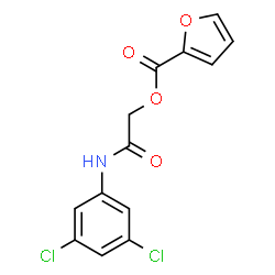 ChemSpider 2D Image | 2-[(3,5-Dichlorophenyl)amino]-2-oxoethyl 2-furoate | C13H9Cl2NO4