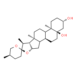 ChemSpider 2D Image | (3beta,5alpha,9xi,14xi,25R)-Spirostan-3,5-diol | C27H44O4
