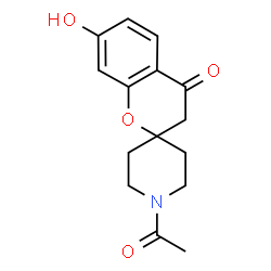 ChemSpider 2D Image | 1'-acetyl-7-hydroxyspiro[chroman-2,4'-piperidin]-4-one | C15H17NO4