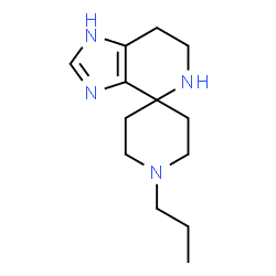 ChemSpider 2D Image | 1'-Propyl-1,5,6,7-tetrahydrospiro[imidazo[4,5-c]pyridine-4,4'-piperidine] | C13H22N4