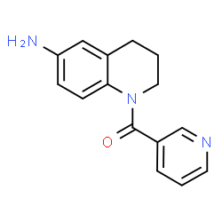 ChemSpider 2D Image | 1-(pyridine-3-carbonyl)-3,4-dihydro-2H-quinolin-6-amine | C15H15N3O