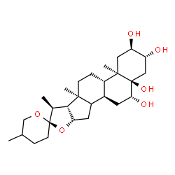 ChemSpider 2D Image | (2alpha,3beta,5alpha,6beta,14xi)-Spirostan-2,3,5,6-tetrol | C27H44O6