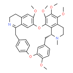 ChemSpider 2D Image | 5,6,6',7,12-Pentamethoxy-2-methyl-1',2'-didehydroberbaman | C38H40N2O7