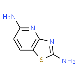 ChemSpider 2D Image | [1,3]Thiazolo[4,5-b]pyridine-2,5-diamine | C6H6N4S