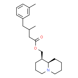 ChemSpider 2D Image | (1R,9aR)-Octahydro-2H-quinolizin-1-ylmethyl 3-methyl-4-(3-methylphenyl)butanoate | C22H33NO2