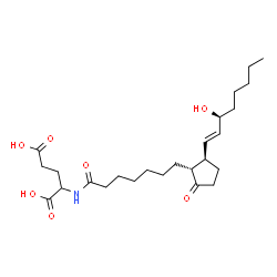 ChemSpider 2D Image | N-[(13E,15S)-15-Hydroxy-1,9-dioxoprost-13-en-1-yl]glutamic acid | C25H41NO7