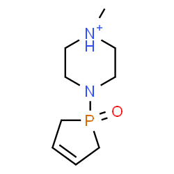 ChemSpider 2D Image | 1-Methyl-4-(1-oxido-2,5-dihydro-1H-phosphol-1-yl)piperazin-1-ium | C9H18N2OP