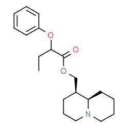 ChemSpider 2D Image | (1R,9aR)-Octahydro-2H-quinolizin-1-ylmethyl 2-phenoxybutanoate | C20H29NO3