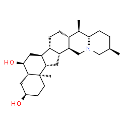 ChemSpider 2D Image | (3alpha,5alpha,6alpha,25alpha)-Cevane-3,6-diol | C27H45NO2