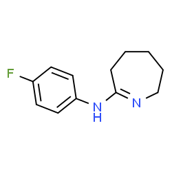 ChemSpider 2D Image | N-(4-Fluorophenyl)-3,4,5,6-tetrahydro-2H-azepin-7-amine | C12H15FN2