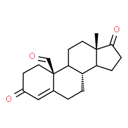 ChemSpider 2D Image | (9xi,14xi)-3,17-Dioxoandrost-4-en-19-al | C19H24O3