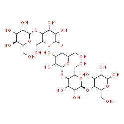 ChemSpider 2D Image | beta-D-glycero-Hexopyranosyl-(1->4)-(1S)hexopyranosyl-(1->4)-(1S)hexopyranosyl-(1->4)-(1S)hexopyranosyl-(1->4)-(1R)-hexopyranose | C30H52O26