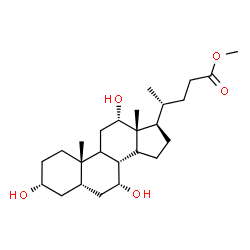 ChemSpider 2D Image | Methyl (3alpha,5beta,7alpha,9xi,12alpha,14xi)-3,7,12-trihydroxycholan-24-oate | C25H42O5